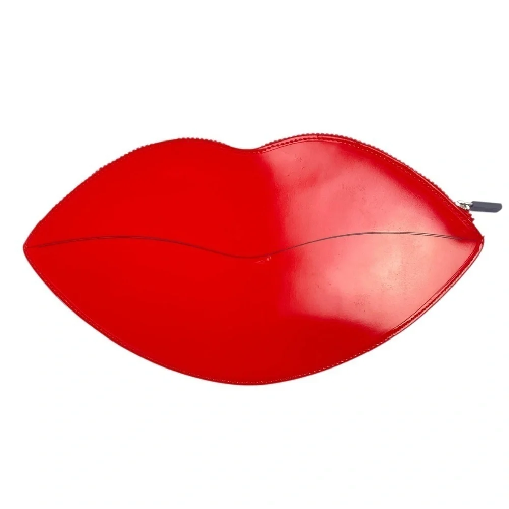 REVLON Red Lips Vampire teeth Sexy Mouth Pouch Clutch Halloween